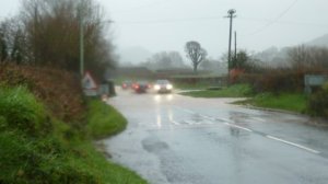Sidford-Sidbury Rd (3)  access to Sidford Fields site