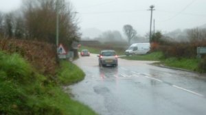 Sidford-Sidbury Rd (4) access to Sidford Fields site. JPG